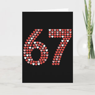 Carte Chemise de la Saint-Valentin 67 6 7 Mème Drôle 67 