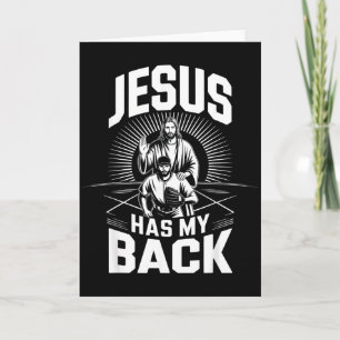 Carte Chemise de motivation de foi de baseball Jésus a m