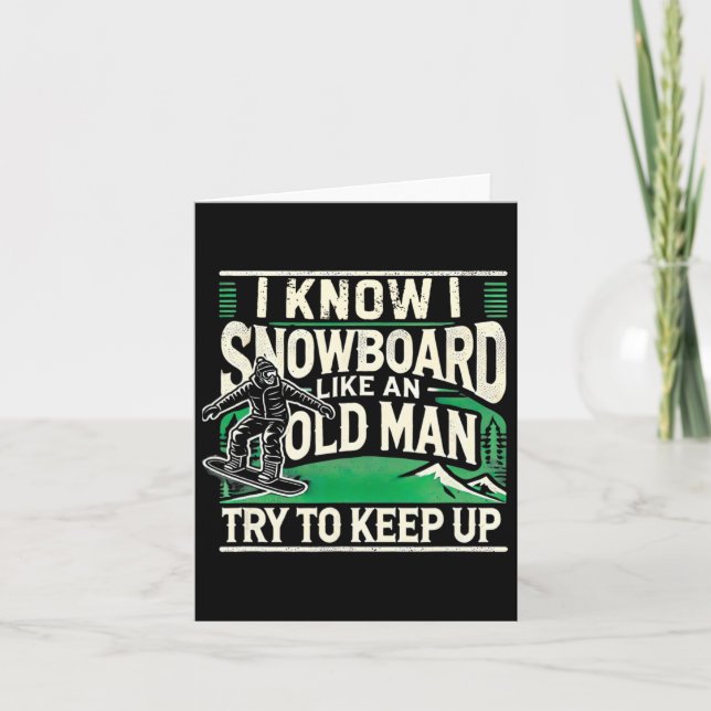 Carte Chemise de Snowboard Hommes Grand-pa Snowboard Sno (Devant)