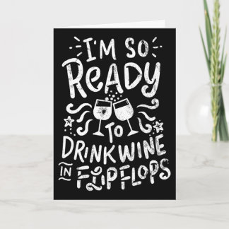 Carte Chemise de vacances Tee de vin d'été Tongs Hommes 