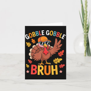 Carte Chemise drôle de dindon de Thanksgiving Bruh Garço