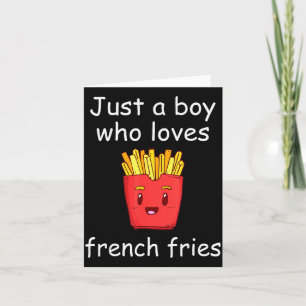 Carte Chemise Frites Drôle Amateur de Frites Français Co