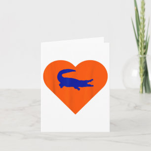 Carte Chemise Gators dans le cœur J'aime Gators _1