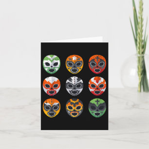 Carte Chemise Masques Lucha Libre Garçon Hommes Lutte Me