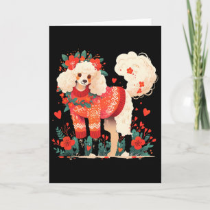 Carte Chemise pour amoureux de caniche de la Saint-Valen