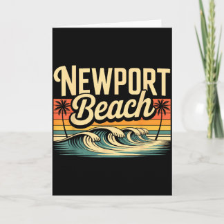 Carte Chemise qui dit Newport Beach Simple City