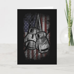 Carte Chemises de boxe drapeau américain pour hommes fem