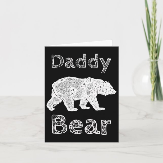 Carte Chemises de camping pour hommes drôle ours papa T  (Devant)