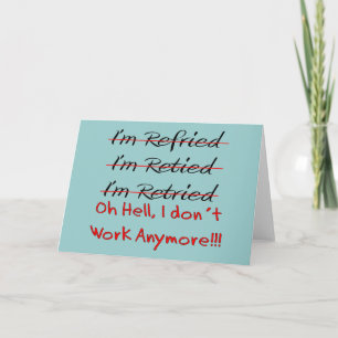Carte Chemises et cadeaux de retraite amusants