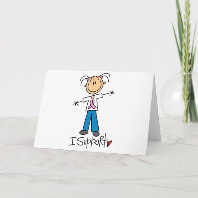 Carte Chemises et cadeaux de soutien au cancer du sein (Devant)