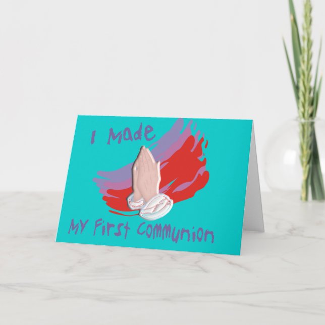 Carte Chemises et cadeaux pour enfants de première commu (Devant)