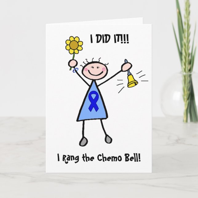 Carte Chemo Bell - Colon Cancer Woman (Devant)