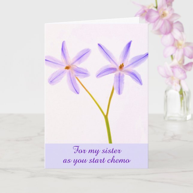 Carte Chemo Support Pour Ma Soeur (Orchidée)