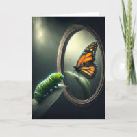 Chenille d'anniversaire avec un papillon monarque