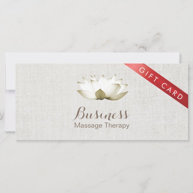 Carte Chèques-cadeaux | Salon de Lotus Therapy & SPA (Devant)