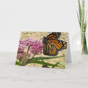 Carte Cher ami Anniversaire Monarch Papillon