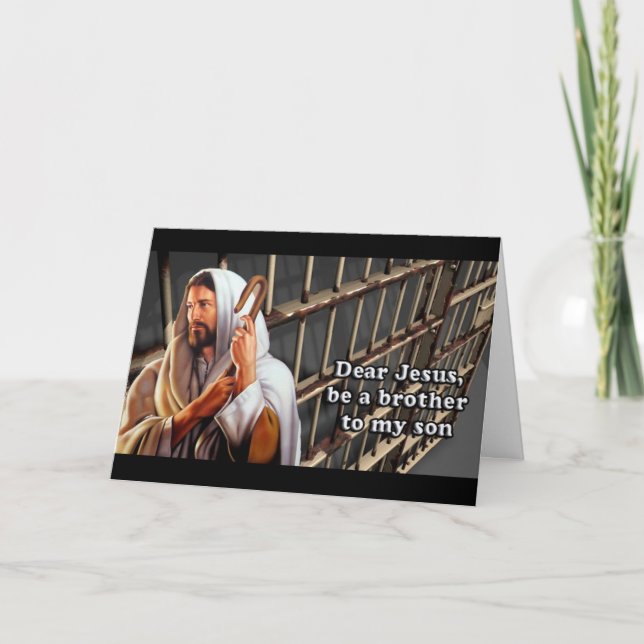 Carte Cher Jésus soit un frère à mon fils… (Devant)