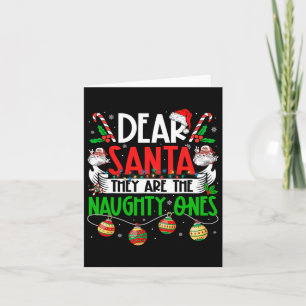 Carte Cher Père Noël, Ce Sont Les Vilains Funny Christma