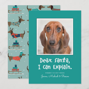 Carte CHER PÈRE NOËL JE PEUX EXPLIQUER Ajouter VOTRE Pho