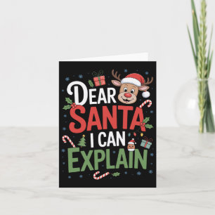 Carte Cher Père Noël Je Peux Expliquer Aux Enfants Fêtes