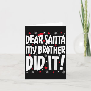 Carte Cher Père Noël Ma Chemise Fraternelle De Noël Mon