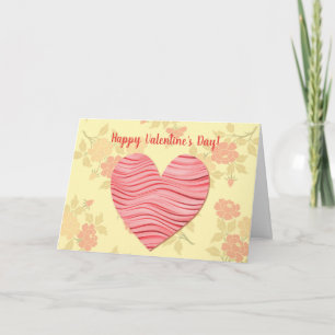 Carte Chéri Douces Pensées et Amour de la Saint-Valentin
