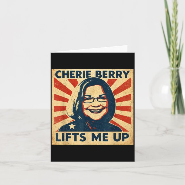 Carte Cherie Berry Lifts Me Up Propaganda Ster Nc Funny  (Devant)