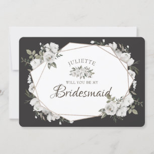 Carte Cherish géométrique Be My Bridesmaid