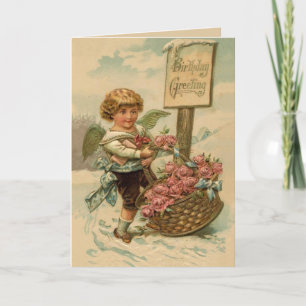 Carte Cherub avec Roses