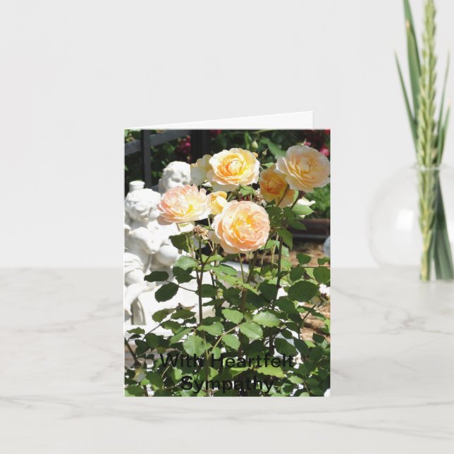 Carte Cherubs Et Roses, Sympathie (Devant)