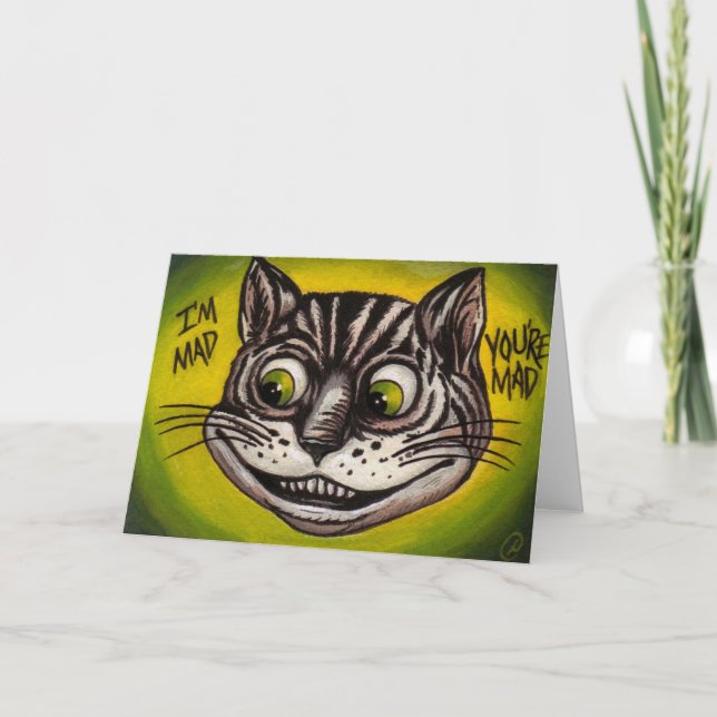 Carte CHESHIRE CAT Alice à Wonderland (Devant)