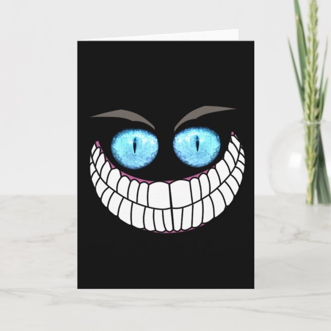 Carte Cheshire Cat - Blue Eyes Note Card (Devant)