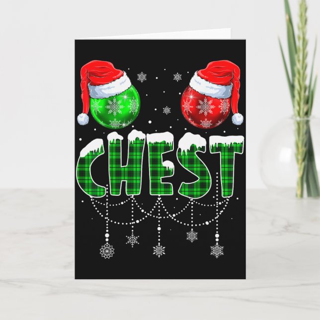 Carte Chestnuts Matching Family Funny Chest Nuts Christm (Devant)
