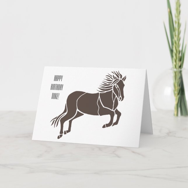 Carte Cheval (Devant)