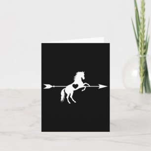 Carte Cheval Amour Cupide Flèche Cheval Coeur Cheval Eq