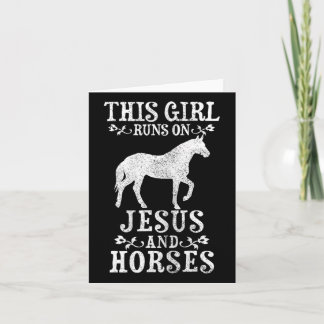 Carte Cheval & Jésus Cheval équitation Cadeau Christ