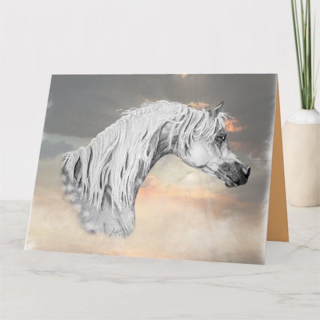 Carte Cheval Arabe (Devant)