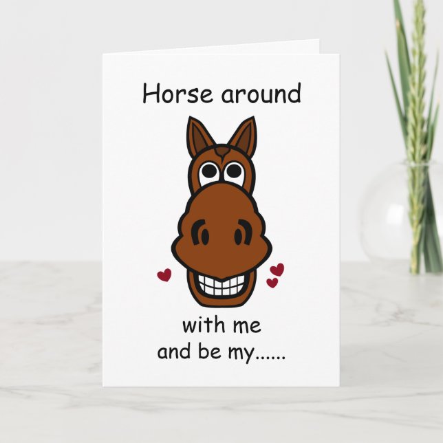 Carte Cheval autour de moi, Saint Valentin Cheval (Devant)