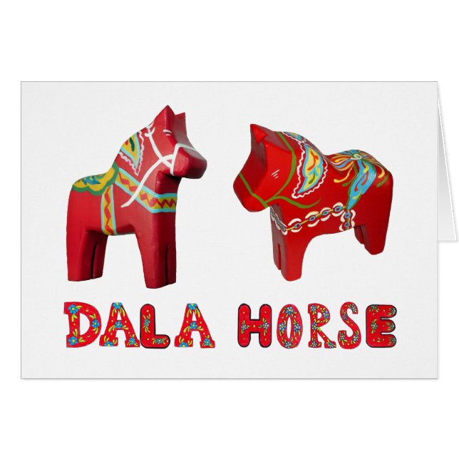 Carte Cheval Blank Inside Dala (Devant horizontal)