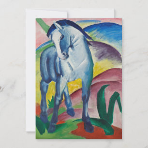 Carte Cheval bleu de Franz Marc, Art Vintage