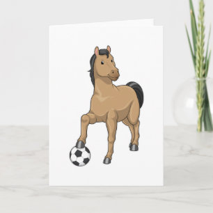 Carte Cheval comme joueur de football avec Soccer