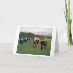 Carte Cheval de course Longchamp, Edgar Degas
