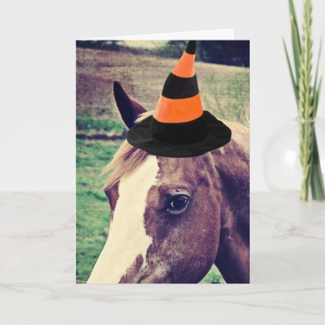Carte Cheval de Halloween (Devant)