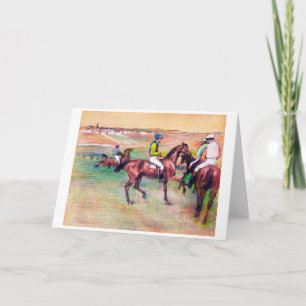 Carte Cheval de Jockey et de Course, Edgar Degas