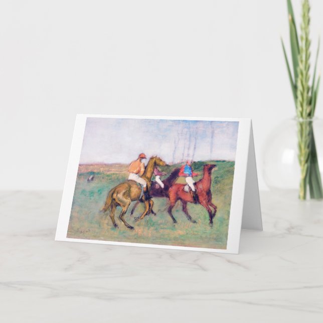 Carte Cheval de Jockey et de Course, Edgar Degas (Devant)