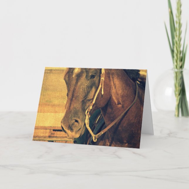 Carte Cheval de l'Ouest, Anniversaire (Devant)