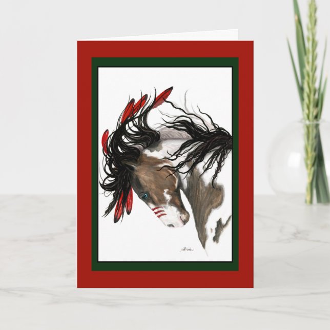 Carte Cheval de Noël par Bihrle (Devant)