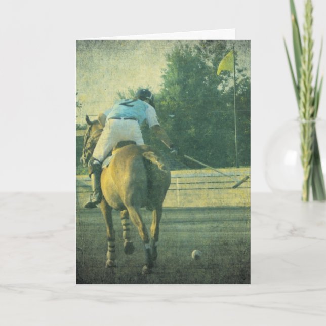 Carte Cheval de polo (Devant)