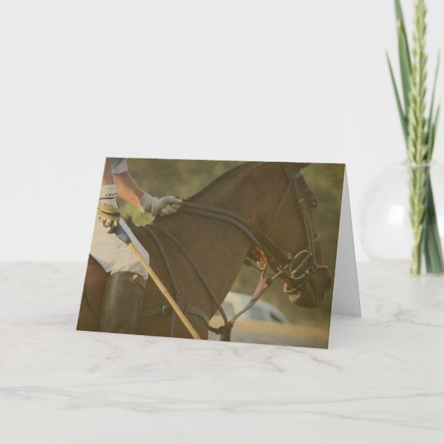 Carte Cheval de polo (Devant)