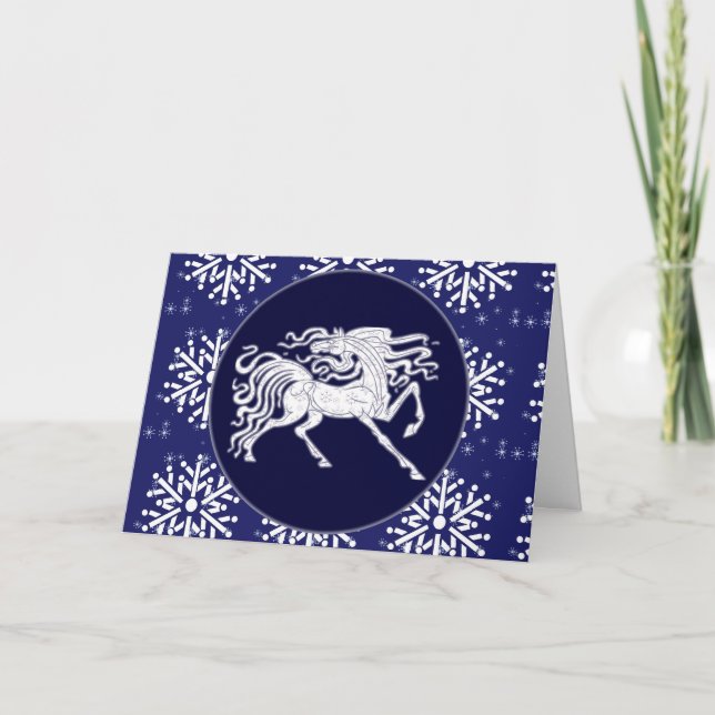 Carte - Cheval de Vacances Décoratif (Devant)